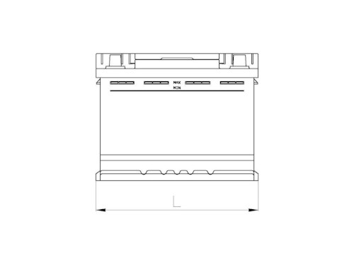Autobaterie 12V 100AH AUTOPART GALAXY EFB START-STOP 900A 353X175X190mm - nárys