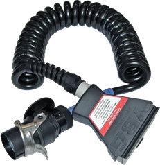 VBG kabel spirálový redukce 17/15-pólový provedení SAL